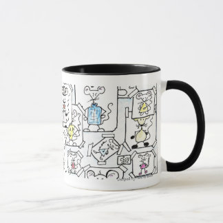 Mug Esquisses de souris pastel