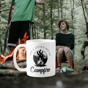 Mug Essayez un peu de Randonnée de feu de camp