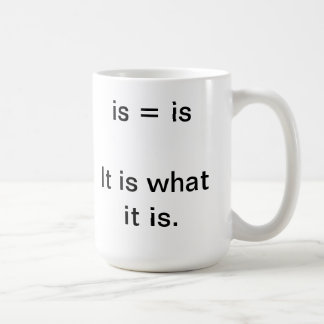 Mug Est il ce que c'est tasse.  Grande police