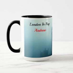 Mug Esthétique néo-déco de Londres Brouillard Vintage