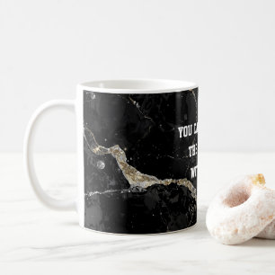 Mug Esthétique noir et or Kintsugi avec humour subtil