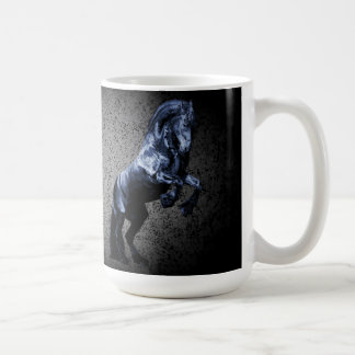 Mug Etalon noir friésien/beauté noire, argent de cheva