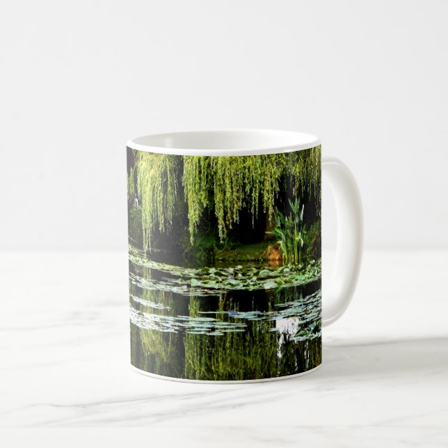 Mug Étang de Lily avec saules de Monet, Giverny, Franc (Devant droit)