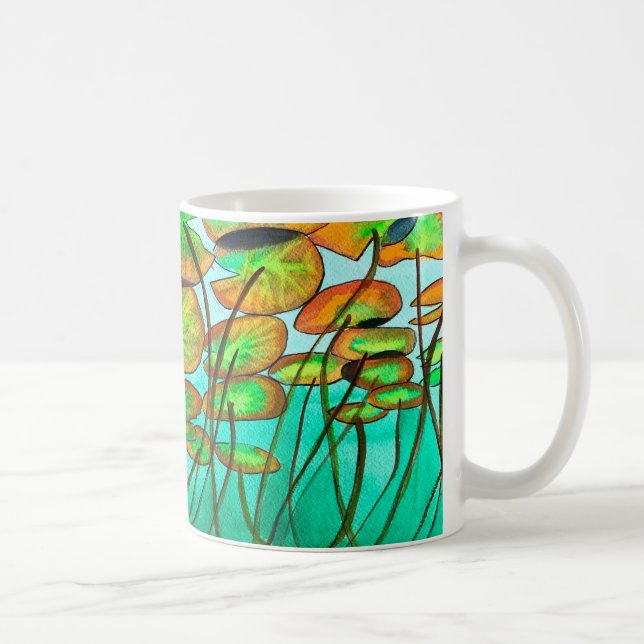 Mug Etang vert avec lilypads (Droite)