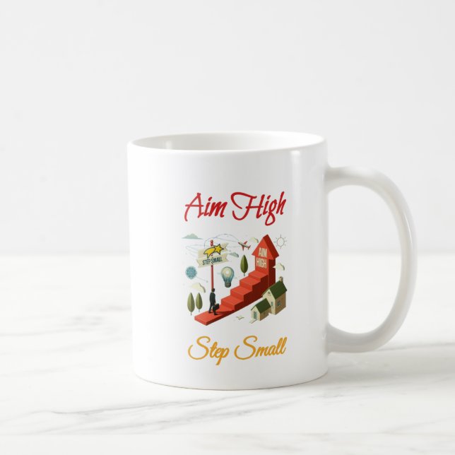 Mug Étapes vers la grandeur (Droite)