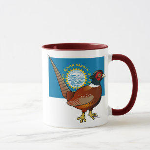 Mug État Birdorable du Dakota du Sud : Faisan commun