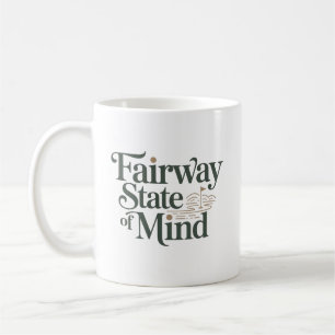 Mug État d'esprit Fairway Minimal Retro Golf Lifestyle