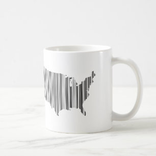 Mug États-Unis d'Amérique en code-barres