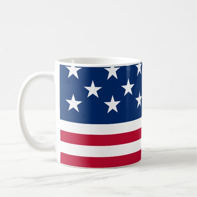 Mug États-Unis Drapeau américain étoiles et rayures (Gauche)