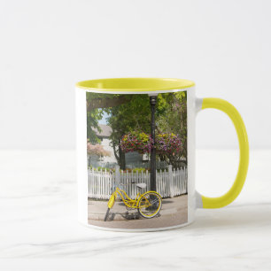 Mug États-Unis, Michigan, Mackinac Island. Vélo jaune