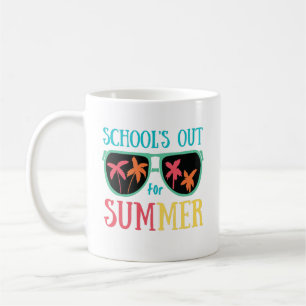 Mug Été Arc-En-Ciel Dernier Jour De L'École Enseignant