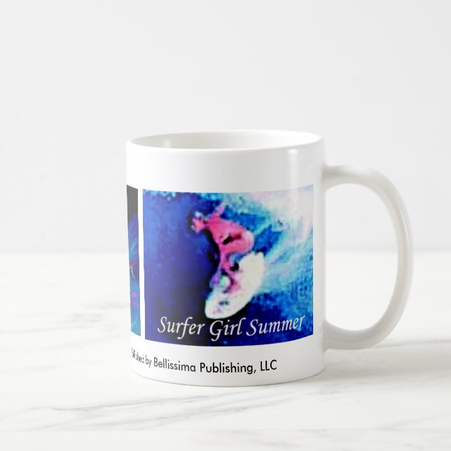 Mug été de fille de surfer, surfant après les (Droite)