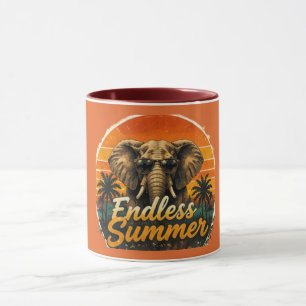Mug Été sans fin Graphisme ambiance plage