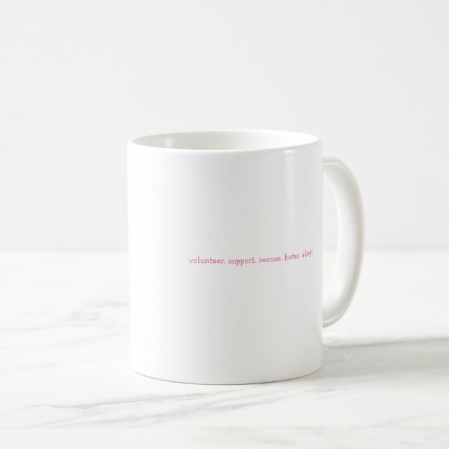 Mug Étendre L'Amour Comme Les Cheveux De Chien (Devant droit)