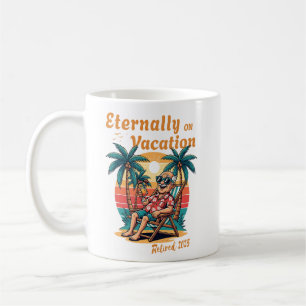 Mug Éternellement en vacances Retraite rétro 2025