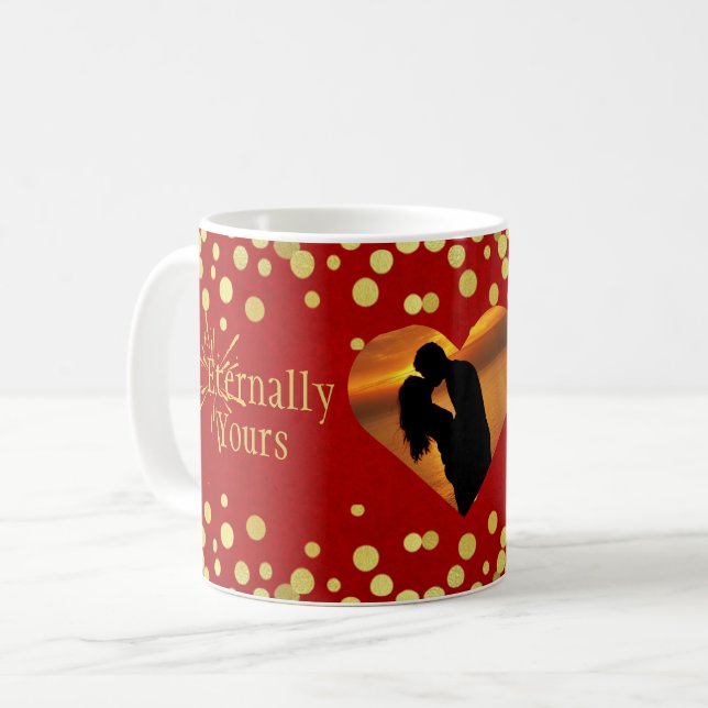 Mug Eternellement votre Valentine's Day Red Gold Luxur (Devant gauche)