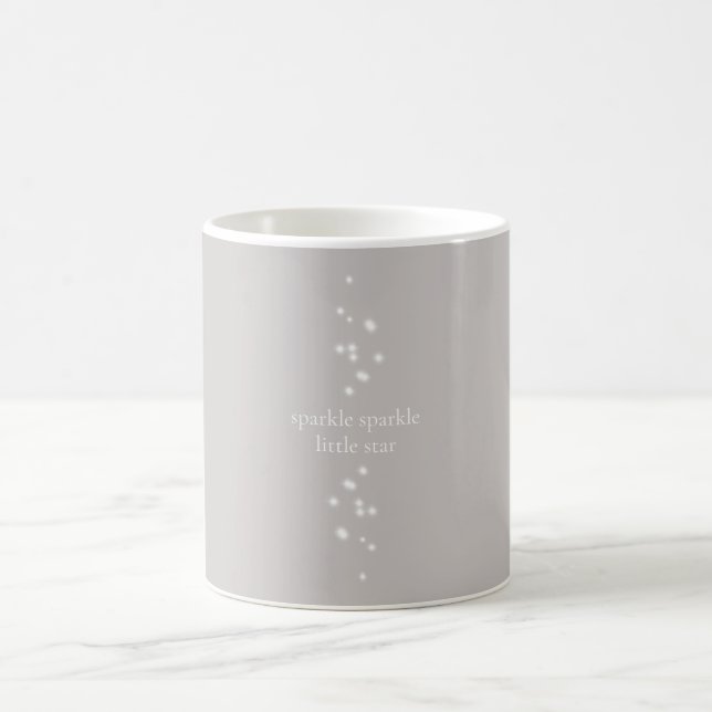 Mug Étincelle Étincelle Petit Étoile Argent Gris Étinc (Centre)