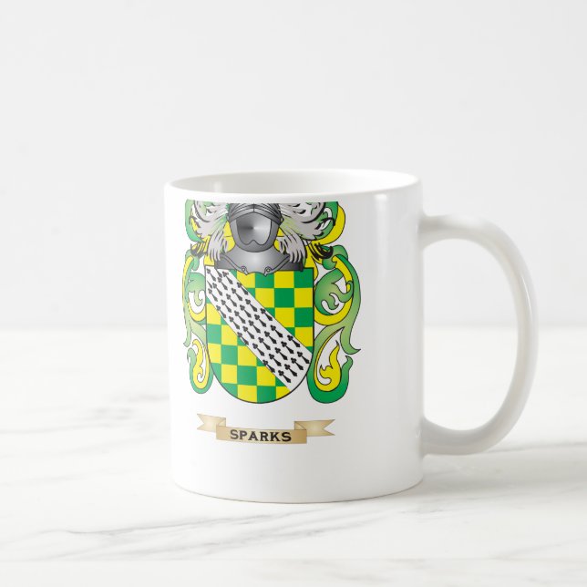 Mug Étincelle le manteau des bras (la crête de (Droite)