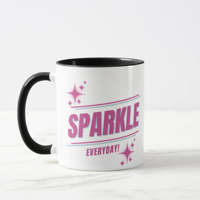 Mug Étincelle rose de tous les jours (Gauche)