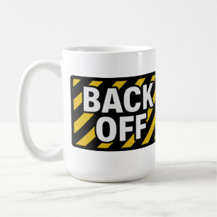 Mug Étiquette d'avertissement de retour - Gras noir et