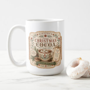 Mug Étiquette de Chocolat Chaud Nordique