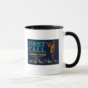 Mug Étiquette de la première paire d'appelsContra Cost
