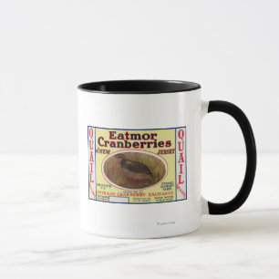 Mug Étiquette de marque de canneberges d'Eatmor de