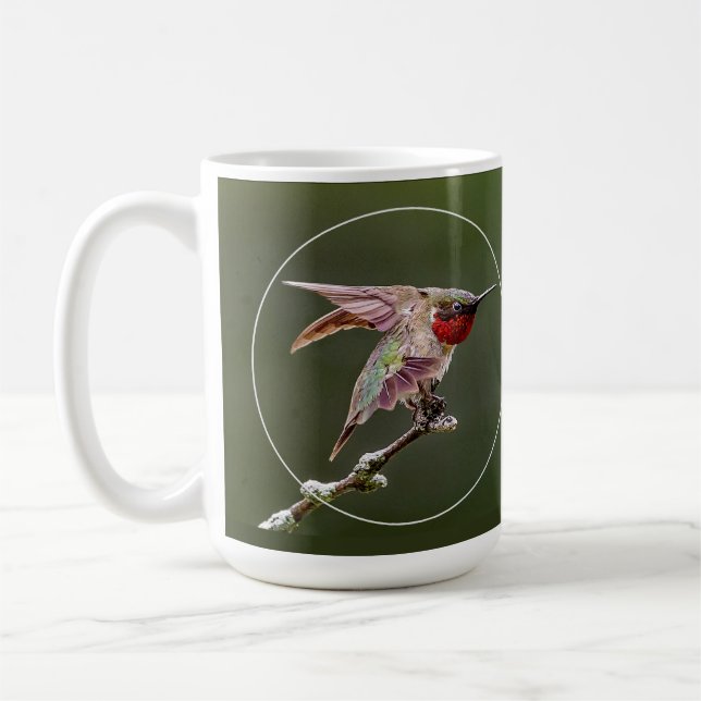 Mug Étiquettes de colibri (Gauche)