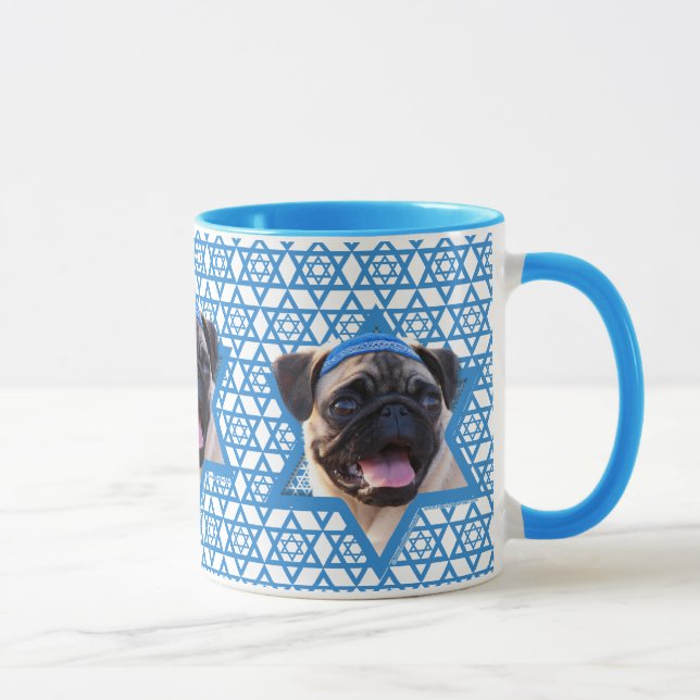 Mug Étoile de David de Hanoukka - carlin (Droite)
