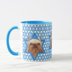 Mug Étoile de David de Hanoukka - griffon de Bruxelles