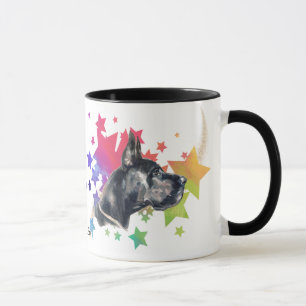 Mug Étoiles colorées Grand Chien Danse