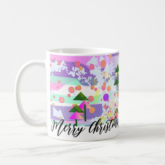 Mug ÉTOILES D'ARBRES Joyeux Noël (Gauche)