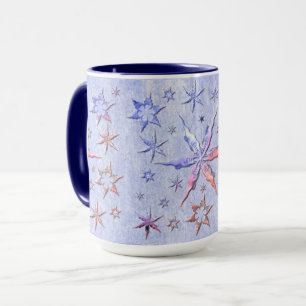Mug étoiles de mer métallisé texturé cool doux