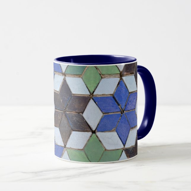 Mug Étoiles de mosaïque (Devant droit)