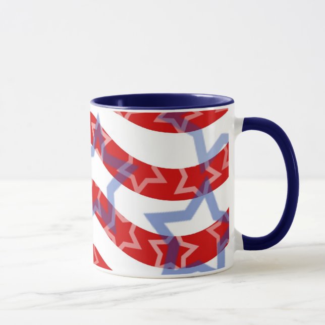 Mug Étoiles Et Bandes (Droite)
