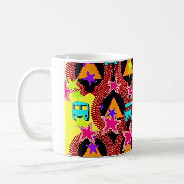Mug Étoiles Et Bus (Gauche)