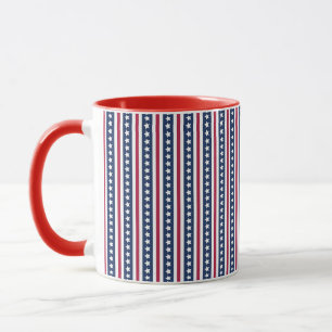 Mug étoiles et rayures Americana