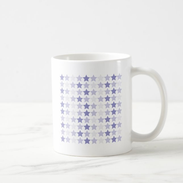 Mug Étoiles Patriotique Blue Ombre (Droite)