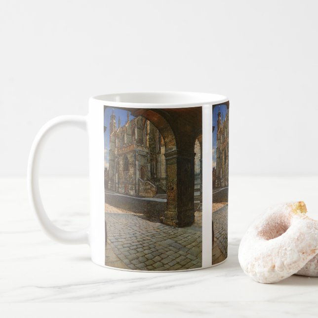 Mug Eton College Chapelle par Anna Alma Tadema (Avec donut)