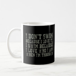 Mug Étonnant énoncé de natation Pourquoi je nage