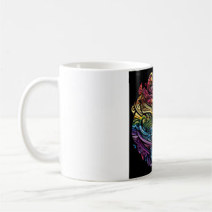 Mug étrange muqueuse arc-en-ciel