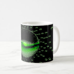 Mug Étrange Orbes Aliens Émettant Une Éérie Lumière Ve