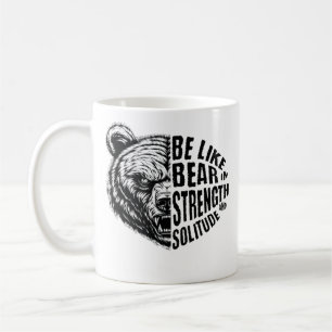 Mug Être comme l'ours dans la force et la solitude