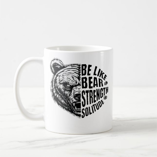 Mug Être comme l'ours dans la force et la solitude (Gauche)