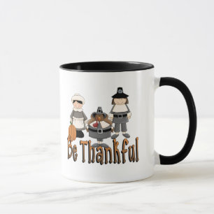 Mug être reconnaissants aux pèlerins d'action de grâce
