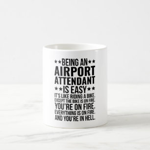 Mug Être un agent d'aéroport est facile C'est comme