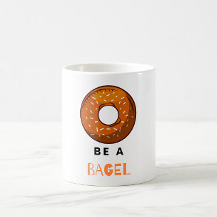Mug Être un Bagel amusant Nourriture Pun Bagel Amoureu