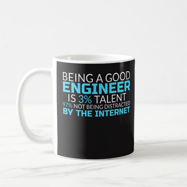 Mug Être un bon ingénieur est talent de 3% - (Gauche)