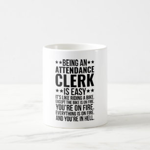 Mug Être un commis d'assiduité est facile C'est comme