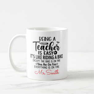 Mug Être un enseignant est facile drôle   Professeur